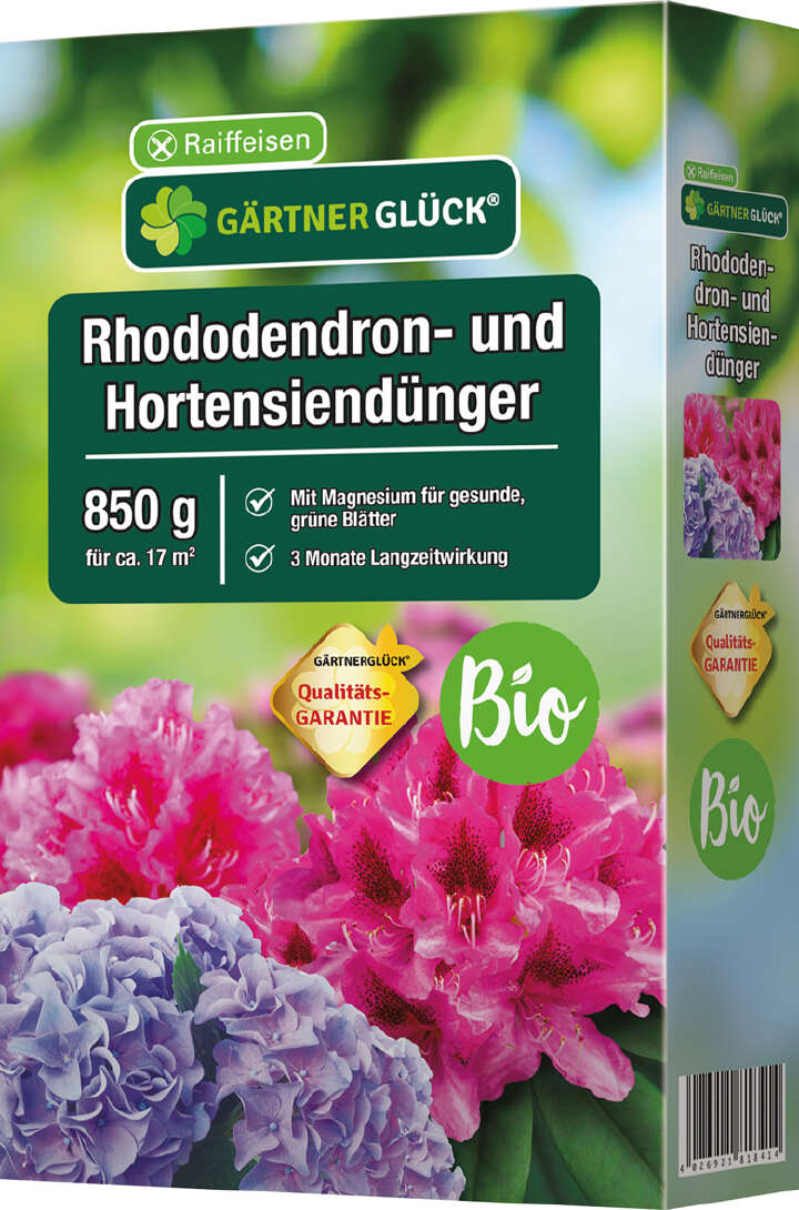 GÄRTNERGLÜCK Bio Rhododendron- und Hortensiendünger